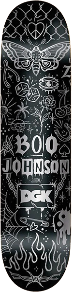 DGK JOHNSON TATTOOS SKATEBOARD DECK 8.25