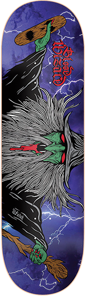 BLOOD WIZARD WALSH FLYING WIZARD SKATEBOARD DECK 9.0