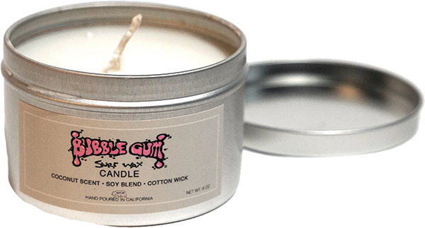 BUBBLE GUM 8oz TIN CANDLE COCONUT