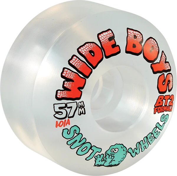 SNOT WIDE BOYS 57MM 101A CLEAR ORANGE WHEELS SET