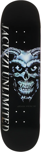 JACUZZI SPENCER DEMON SKATEBOARD DECK 8.5 BLACK EX7