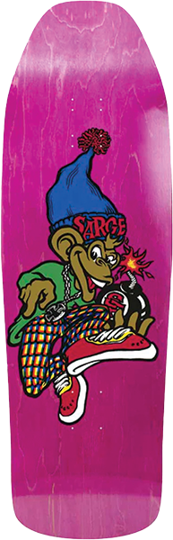 NEW DEAL SARGENT MONKEY BOMB SKATEBOARD DECK 9.63X31 PINK