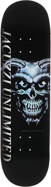 JACUZZI SPENCER DEMON SKATEBOARD DECK 8.25 BLACK EX7