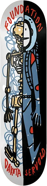 FOUNDATION SERVOLD ASTORDRIOD SKATEBOARD DECK 8.25