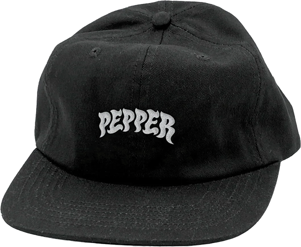 PEPPER LOGO HAT ADJ BLACK