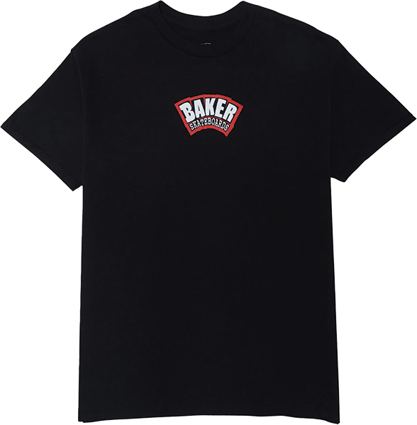 BAKER ARCH LOGO SS LARGE BLK RED