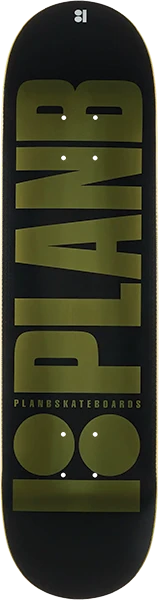 PLAN B OG LOGO SKATEBOARD DECK 8.05GOLD