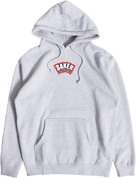 BAKER ARCH LOGO HD SWT XLARGE HEATHER GREY