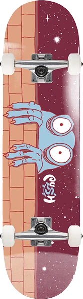 PUSH CREEPER NIGHT FP SKATEBOARD COMPLETE 7.75 BURGUNDY