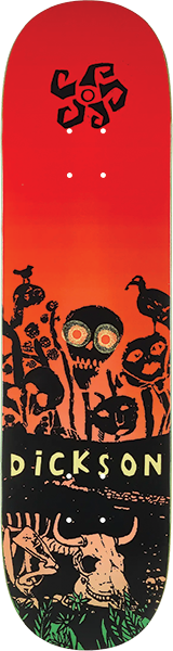 DEATHWISH DICKSON FLOWERS SKATEBOARD DECK 8.25