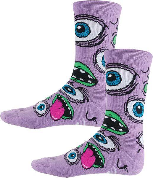 HEROIN MUTANT CREW SOCKS PURPLE