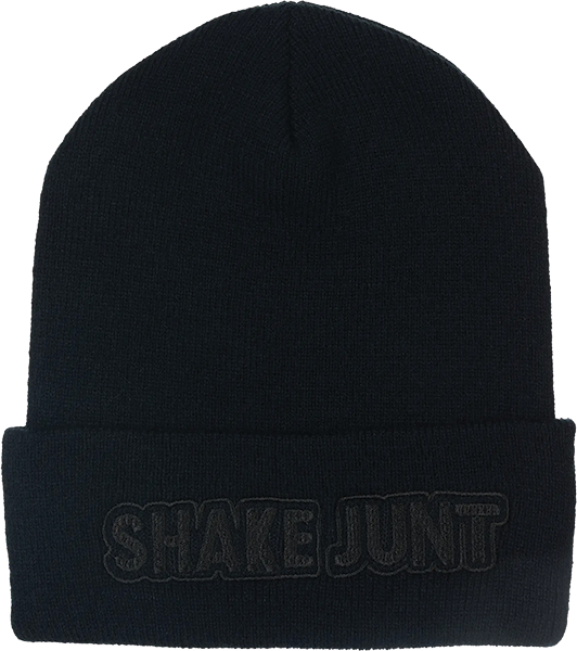 SHAKE JUNT STRETCH LOGO BEANIE BLACK