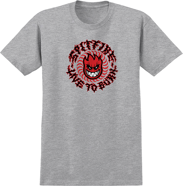 SPITFIRE DEATHMASK CLASSIC SS MEDIUM HEATHER GREY