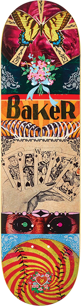 BAKER ZORILLA EPHEMERA SKATEBOARD DECK 8.12