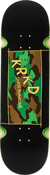 KROOKED KAMO SKATEBOARD DECK 9.0 BLACK