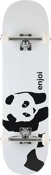 ENJOI WHITEY PANDA SKATEBOARD COMPLETE 8.5 WHITE