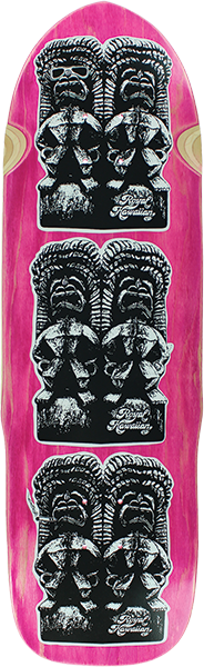 RHPS TIKI SKATEBOARD SKATEBOARD DECK 9.75x32.25 PINK