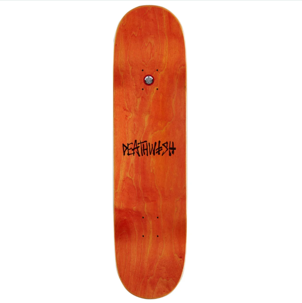 Deathwish Jon Dickson Flowers Skateboard Deck Red Black 8.25x14.5