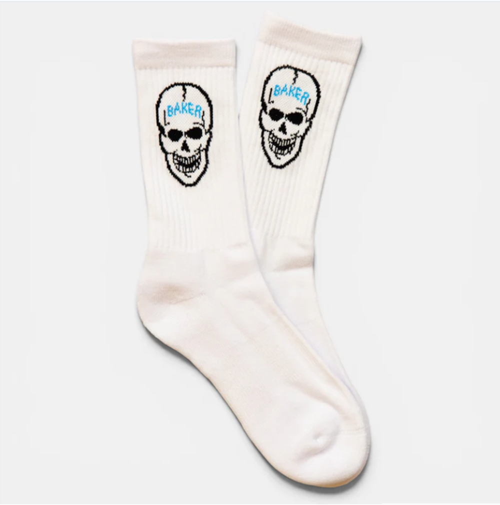 100% Baker Socks White One Size