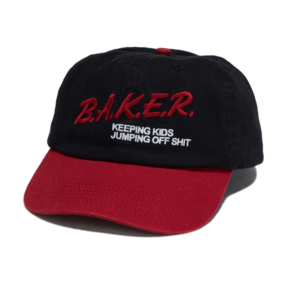Baker Narc Dad Cap Black Red One Size