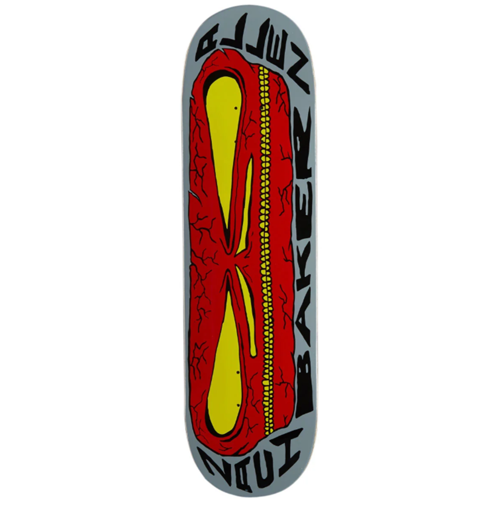 Baker Zach Allen Big Brain Skateboard Deck Red White Black 8.5x14.5wb