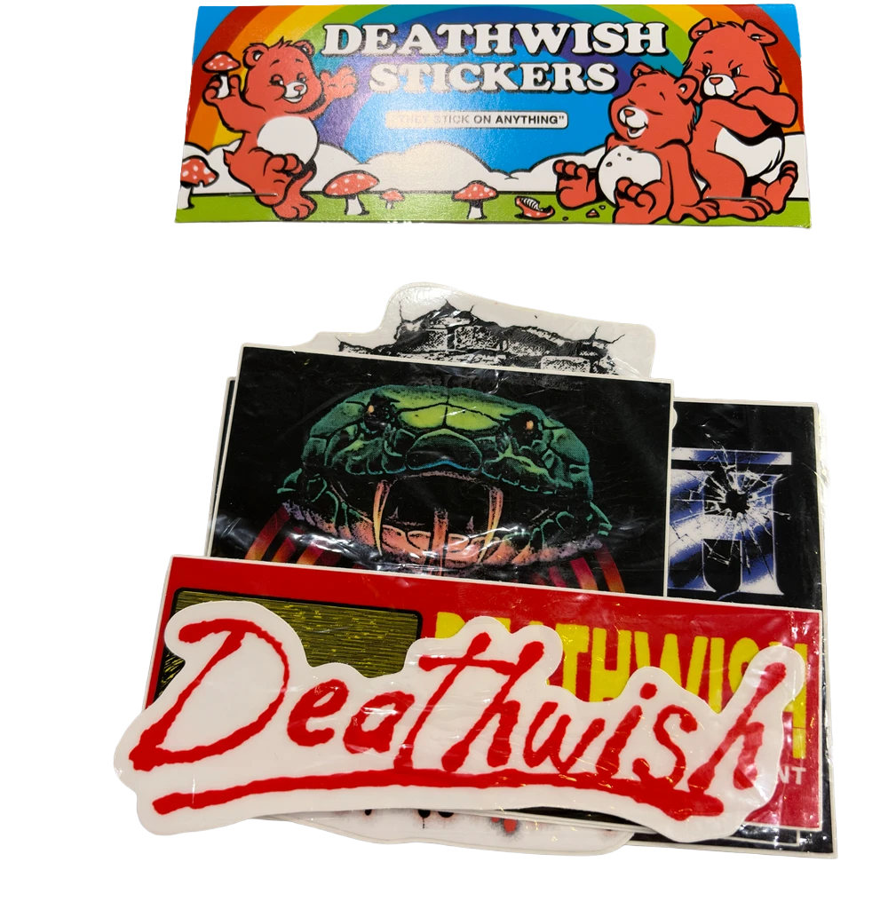Deathwish Assorted Sticker Pack Assorted Colors 7pieces