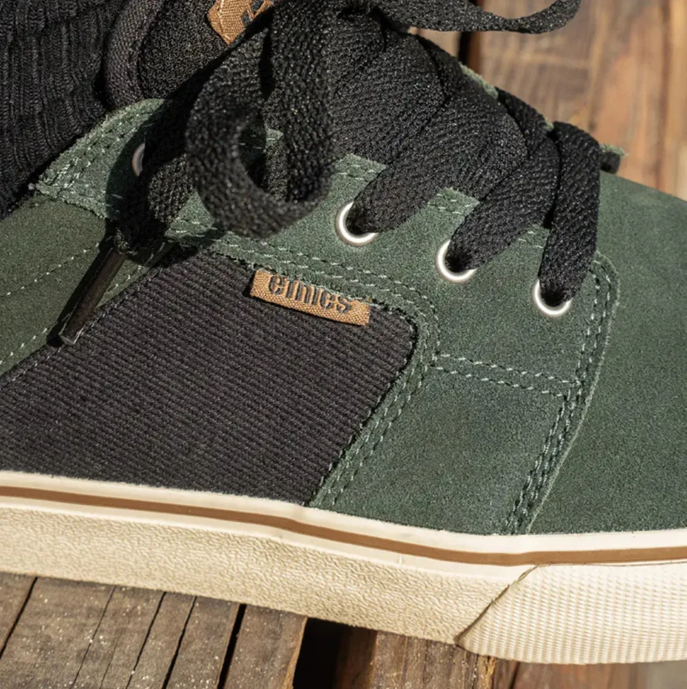 Etnies Barge LS Foundation Skate Shoes Green Black