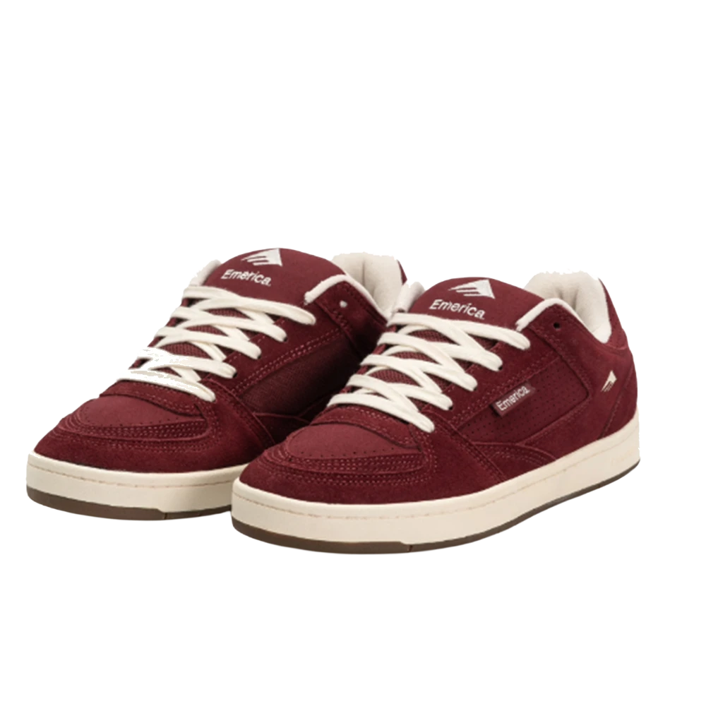 Emerica Mute Core Skate Shoes Burgundy