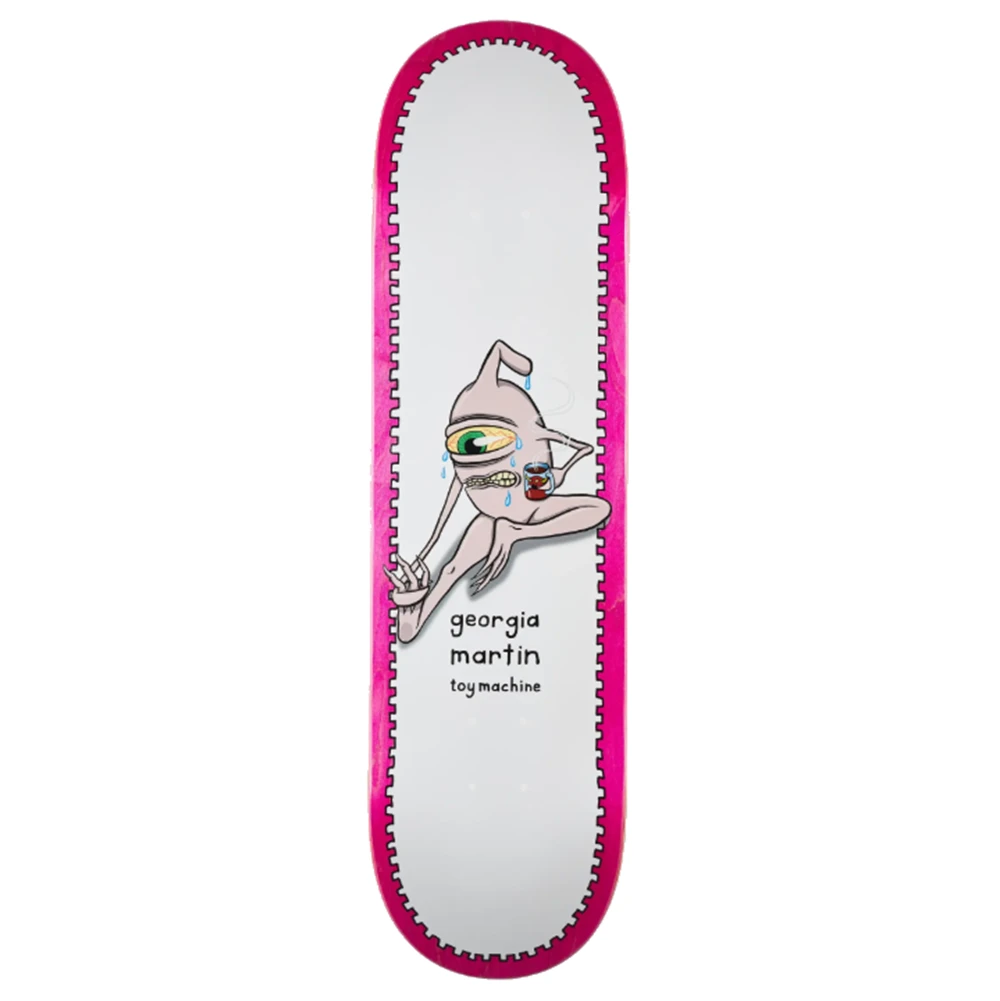 Toy Machine Martin Stretch Skateboard Deck White 8.25x14WB