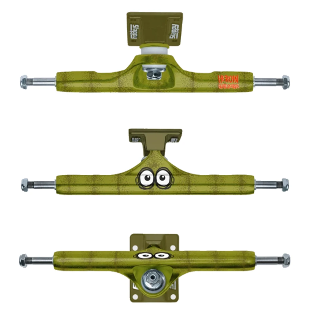 Slappy Heroin Hollow Pickle Trucks Green 9.5 Set