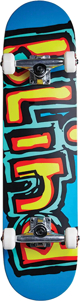 BLIND CLS MATTE OG LOGO SKATEBOARD COMPLETE-8.0 LT.RED TEAL