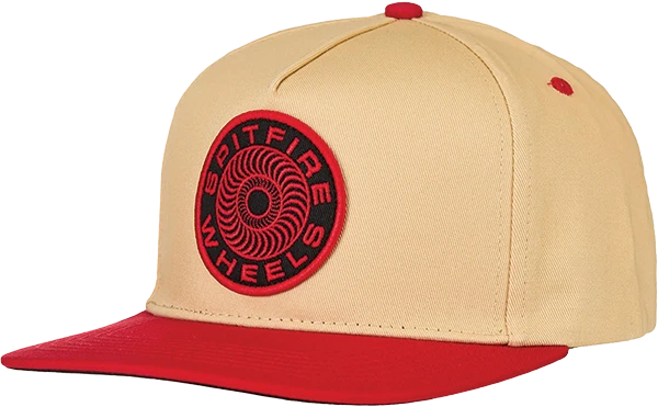 SPITFIRE CLASSIC '87 SWIRL SNAPBACK ADJ-TAN RED BLACK