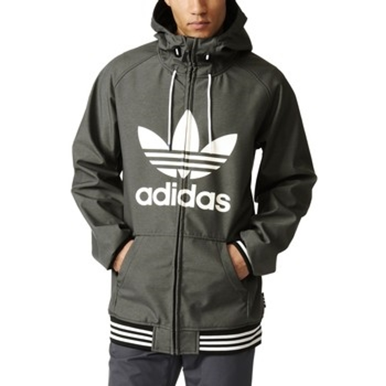 Adidas Greeley Softshell Snow Jacket Jacket Black White