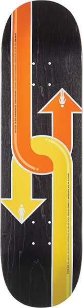 GIRL MALTO DUAL DIRECTIONAL WR50D2 SKATEBOARD DECK-8.3