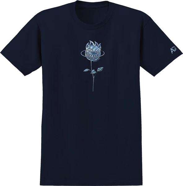 SPITFIRE APRIL BIGHEAD ROSE SS TSHIRT SMALL NAVY
