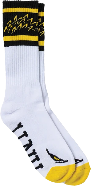 ANTI HERO EAGLE CALF SOCK WHITE BLACK YELLOW