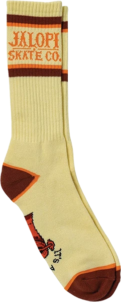 ANTI HERO IT'S A RIP OFF CALF SOCK CREAM ORANGE DK.RED