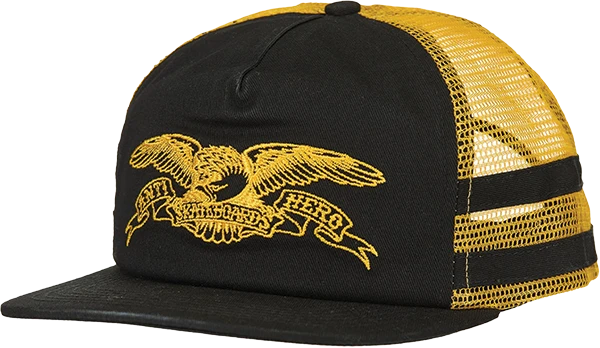 ANTI HERO BASIC EAGLE SNAPBACK ADJ-BLACK YELLOW