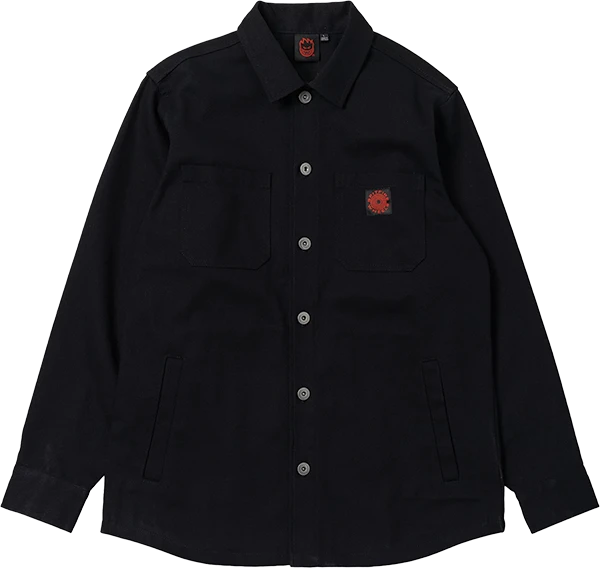 SPITFIRE CLASSIC '87 SWIRL SHIRT JACKET MEDIUM BLACK