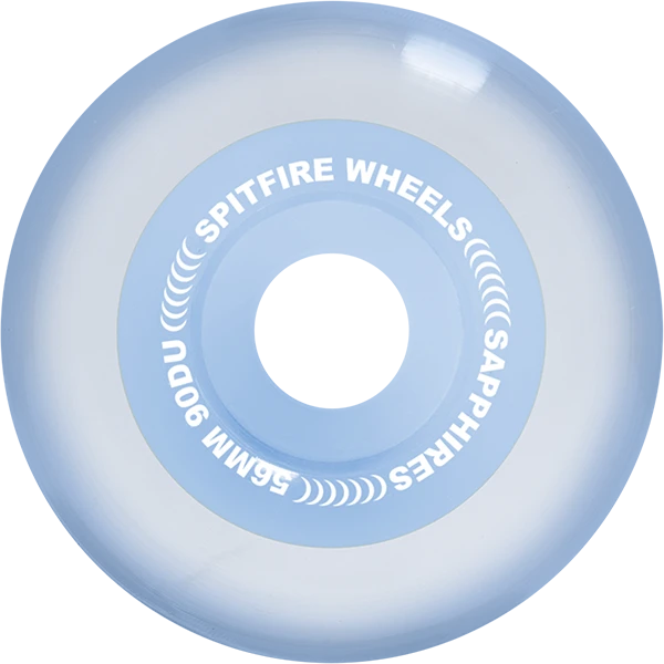 SPITFIRE 90DU APRIL SAPPHIRE RADIAL 56MM CLR BLU WHEELS SET