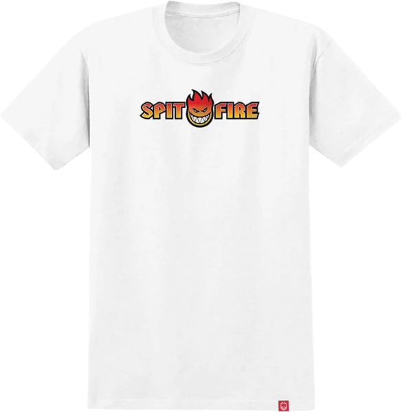 SPITFIRE OG SPLIT FADE FILL SS TSHIRT MEDIUM WHITE