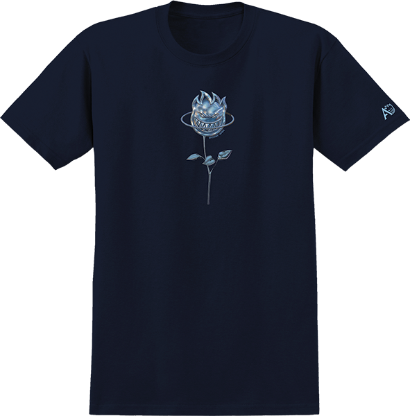 SPITFIRE APRIL BIGHEAD ROSE SS TSHIRT MEDIUM NAVY