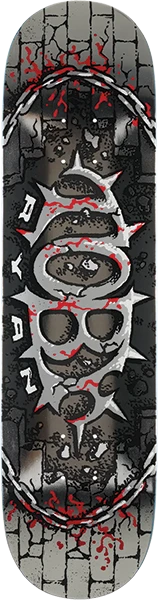 REAL RYAN PRO OVAL SKATEBOARD DECK-8.38 SILVER