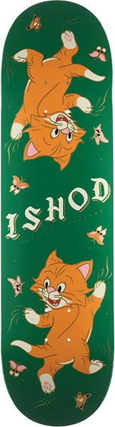 REAL WAIR KITTEN SCRATCH TT SKATEBOARD DECK-8.3 GREEN SLICK