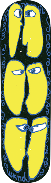 WKND ENZYME BEEF SKATEBOARD DECK-8.25 MC BLACK BASALT