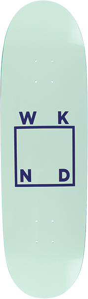 WKND LOGO SKATEBOARD DECK-8.8 SD WHITE