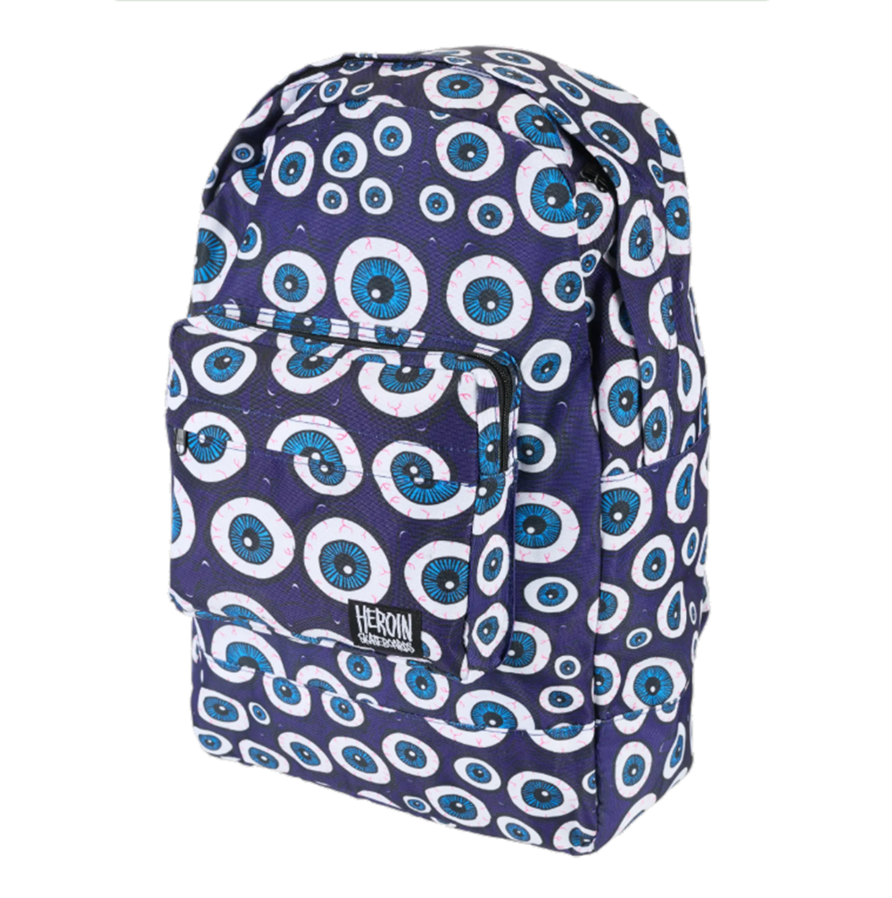 Heroin Eyes Backpack Purple