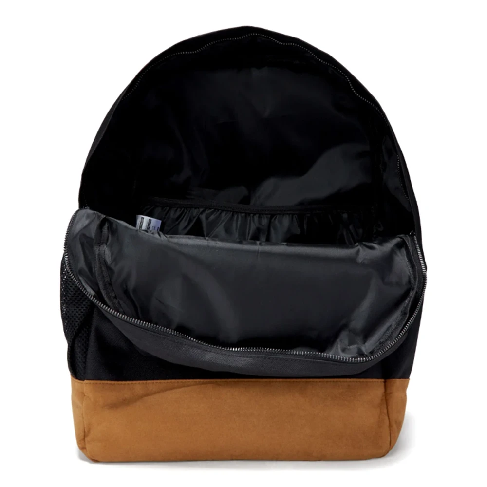 Baker Brand Logo Backpack Black Tan