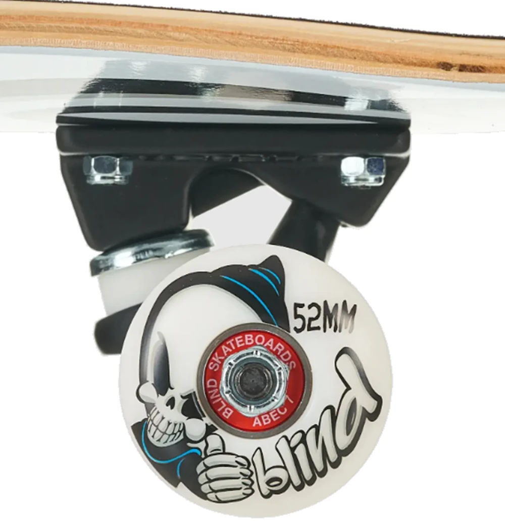 Blind Classic Bust Out Reaper Skateboard Complete White 7.75