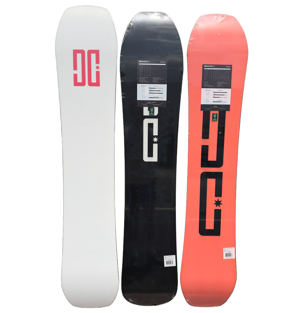 DC Fantasm Snowboard White Red 156
